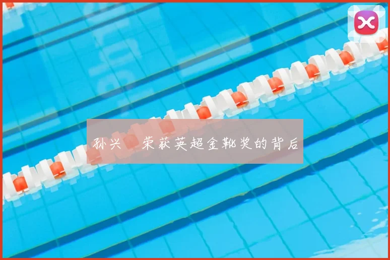 孙兴慜荣获英超金靴奖的背后